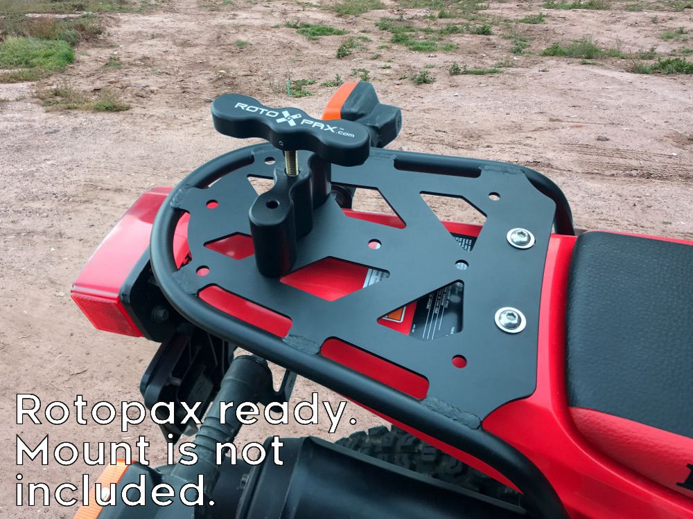 crf230l rear luggage rack rotopax mount