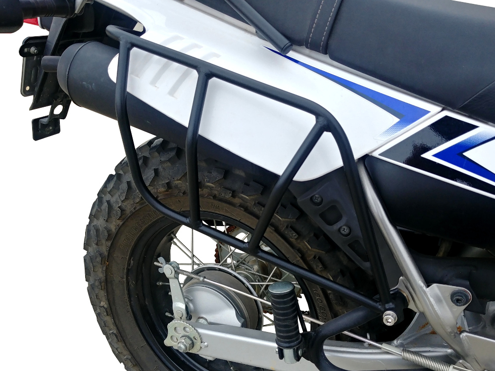 Yamaha TW200 side luggage racks